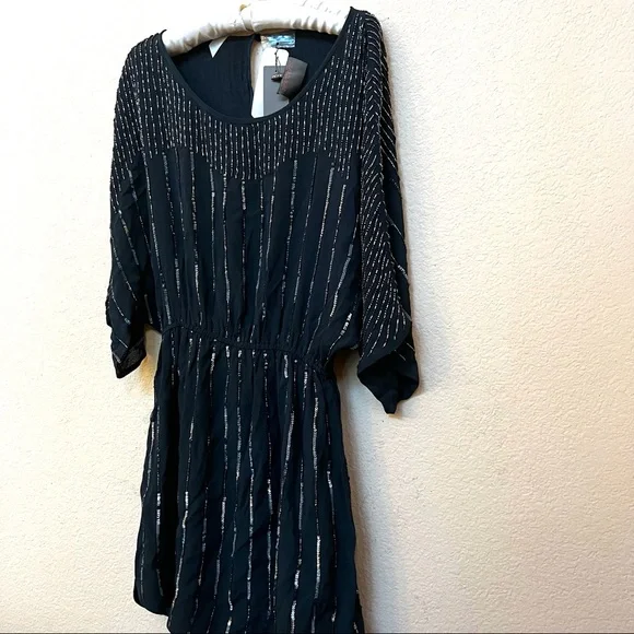 Heartloom Dresses | Heartloom Navy Blue Sequin Beaded Kimono Sleeve Dress Nwt B10/8 | Color: Blue | Size: S | Ceemeepieces's Closet Heartloom Dresses | Heartloom Navy Blue Sequin Beaded Kimono Sleeve Dress Nwt B10/8 | Color: Blue | Size: S | Ceemeepieces's Closet